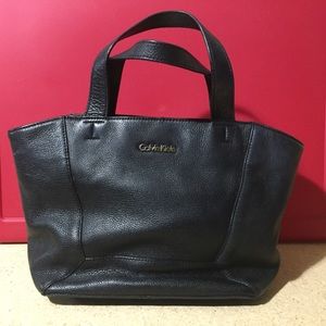 Calvin Klein Satchel Black Purse Handbag Nice!